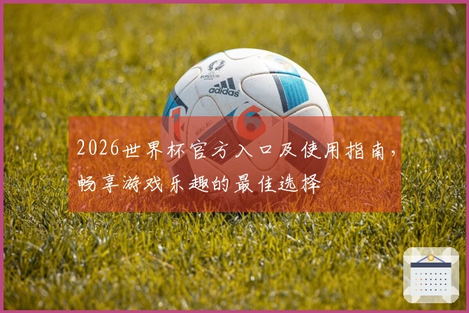 2026世界杯官方入口及使用指南，畅享游戏乐趣的最佳选择